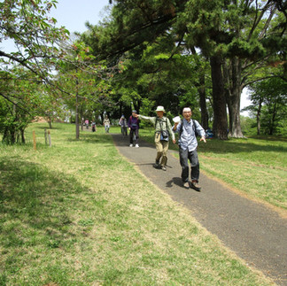 狭山公園に向かって
