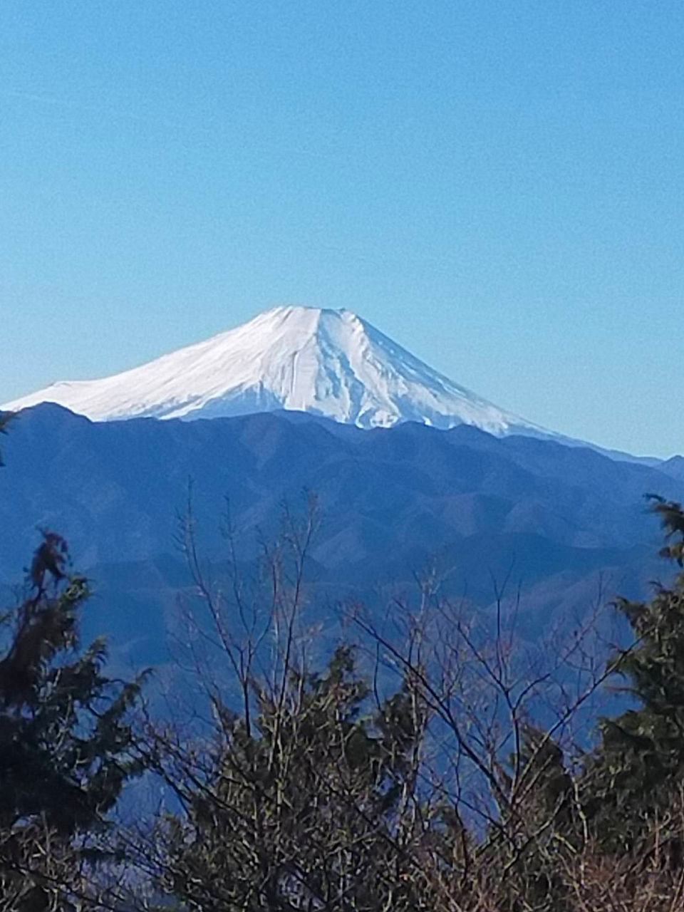城山からの富士山	