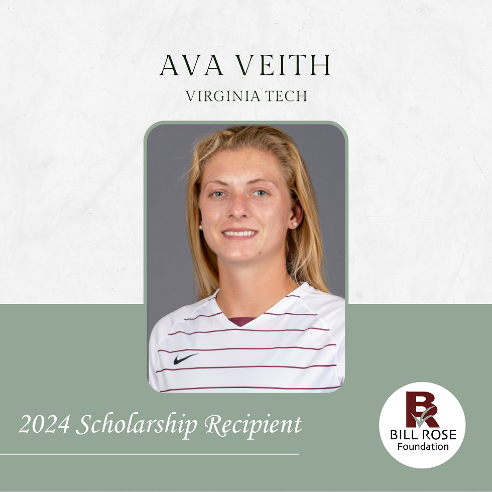 Ava Veith- 2024 Bill Rose Scholarship Recipient