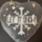 Let it snow painted slate
