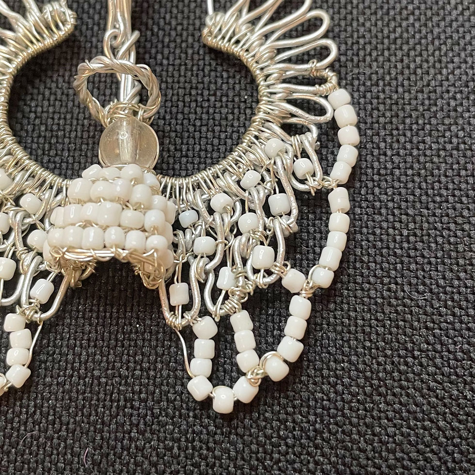 silver and white angel pendant necklace
