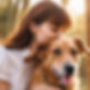 a dog and a woman .jpg