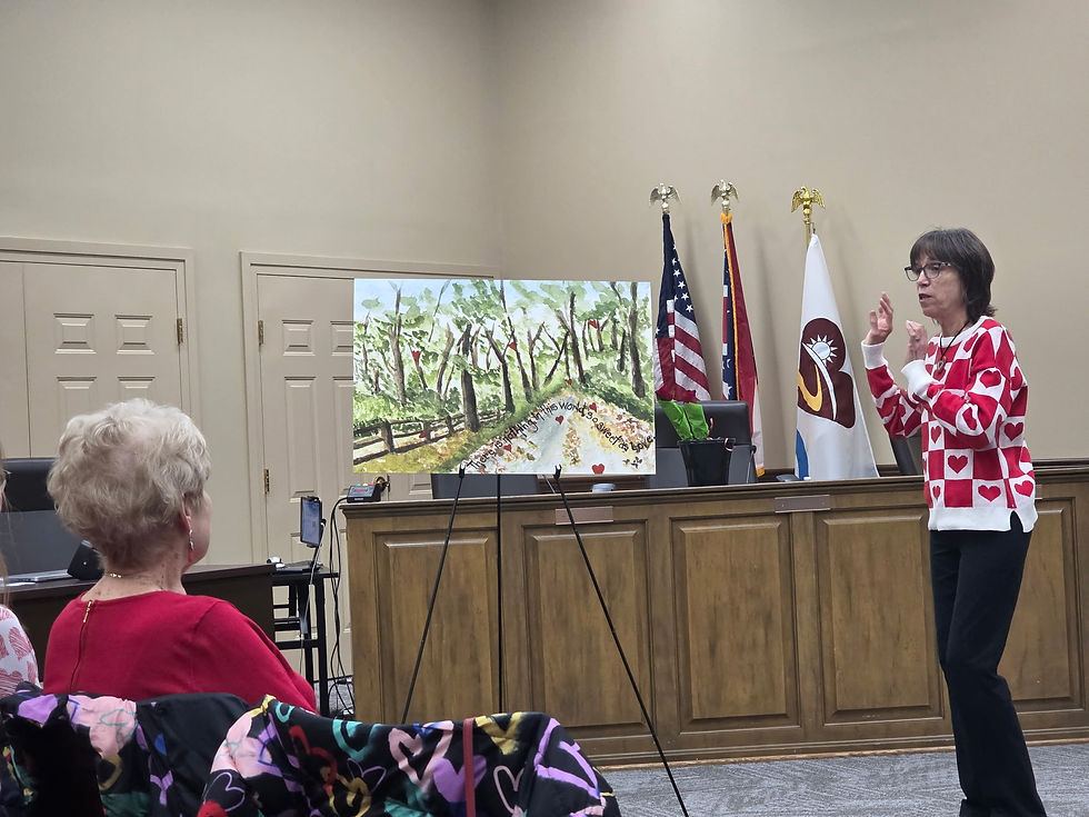 Lynn Oury and her 2026 Valentine Card Design 