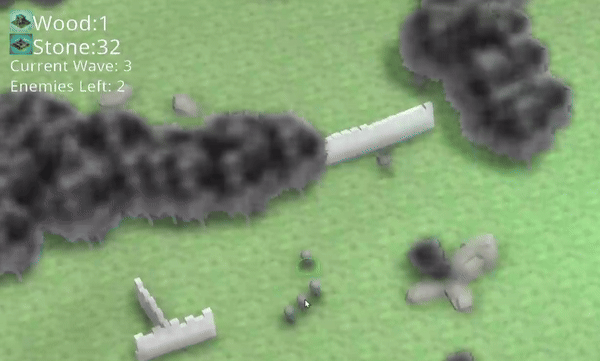 Enemies dropping collectable resources
