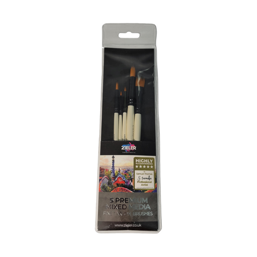 Brush 4点セット（シャケ商品） Zieler Premium Mixed Media Brush 5pk | 4e Pottery