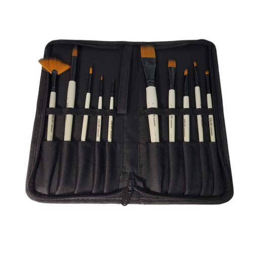 Zieler Brushes Zip Case 10pk | 4e Pottery