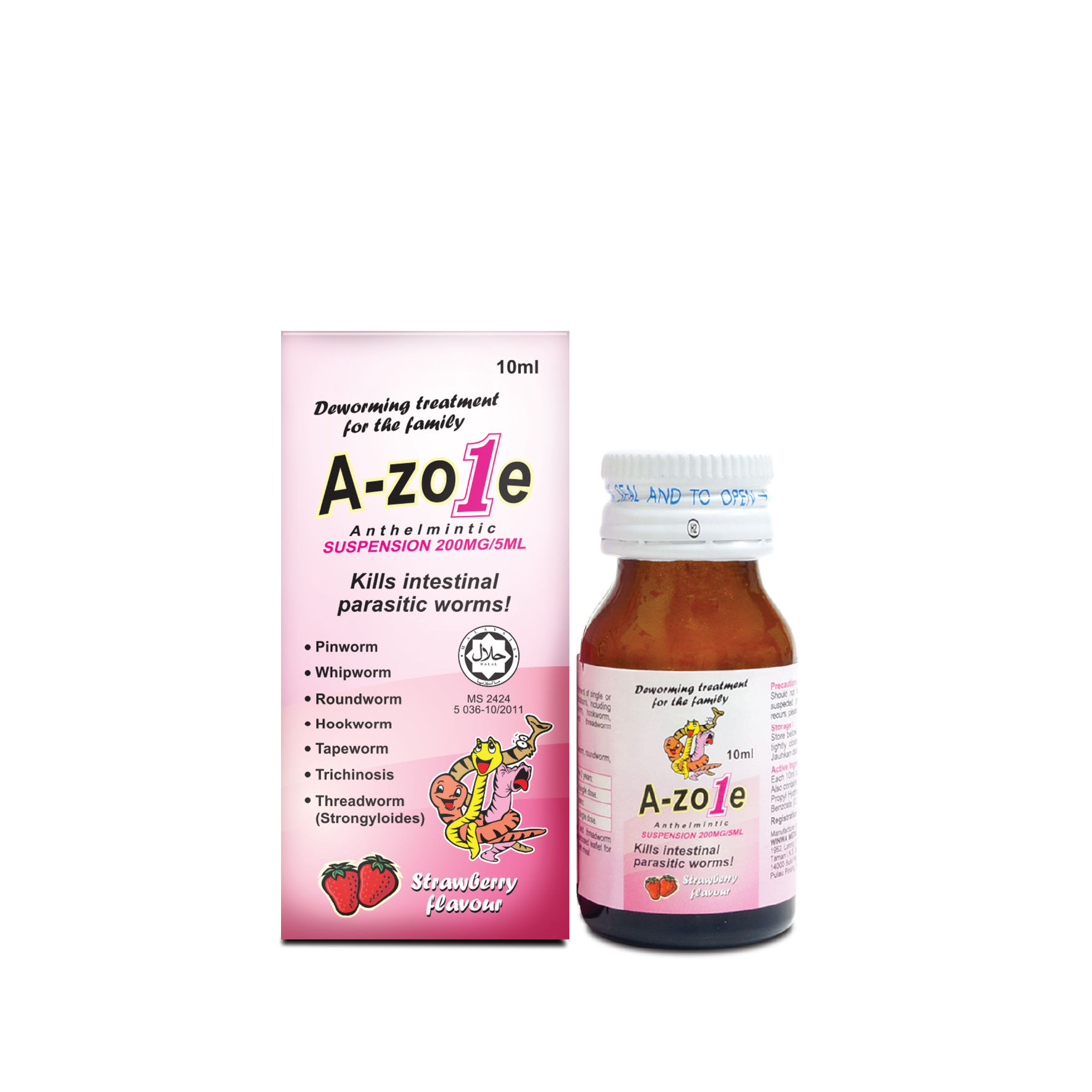 A-ZOLE 200MG/5ML SUSPENSION (STRAWBERRY)
