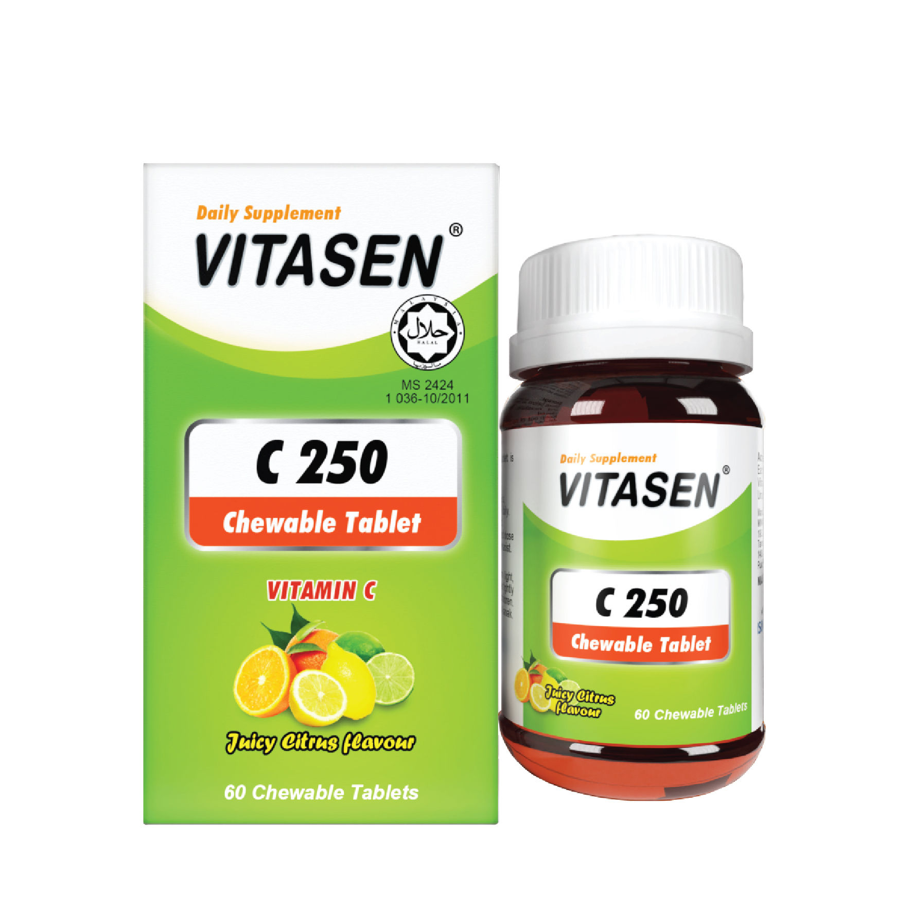 VITASEN C 250 CHEWABLE TABLET (JUICY CITRUS)