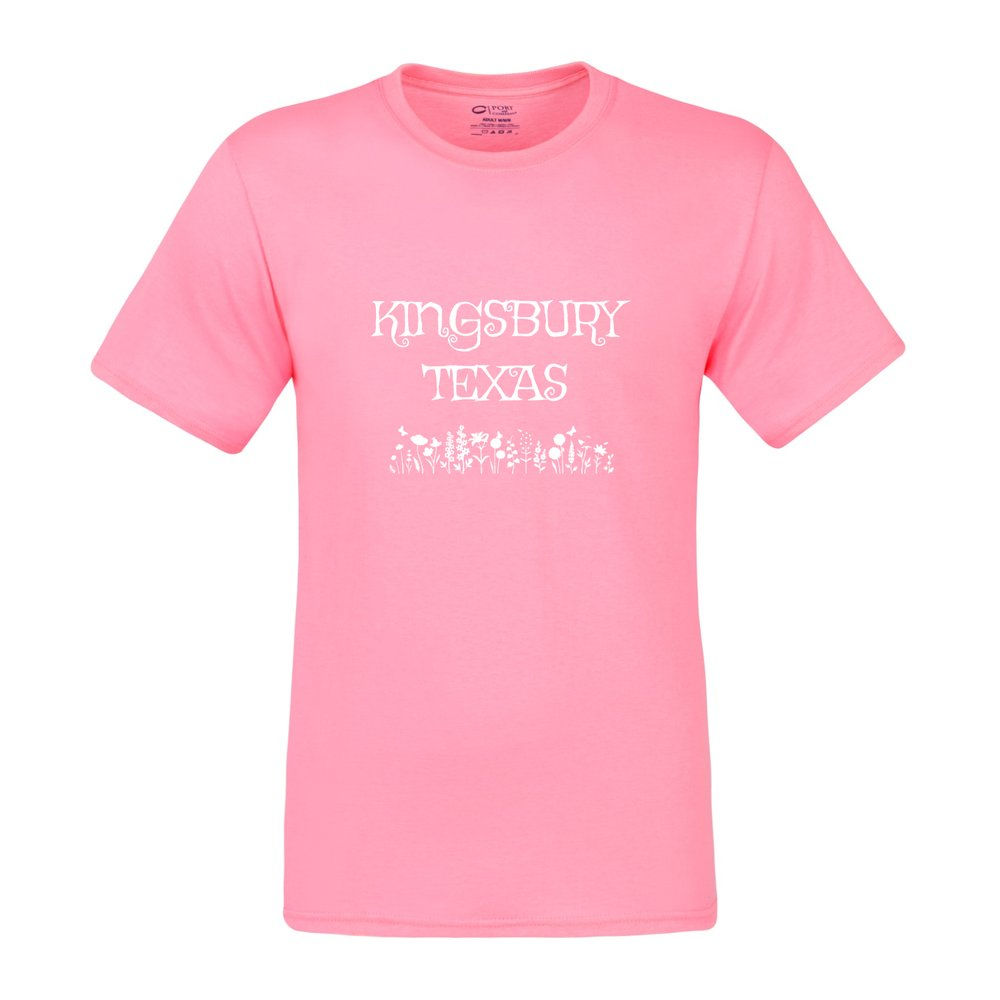 Pink Kingsbury Texas Flowers T-Shirt