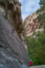 John Martin on Dark Shadows (5.8) at Red Rocks. Photo by DW1