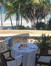 beach and palm trees in diani beach