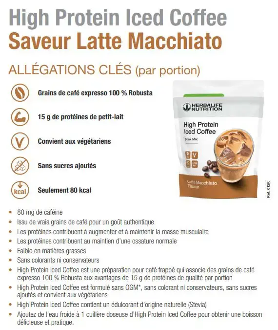 Miniaturbild: Proteinreicher Eiskaffee Latte Macchiato