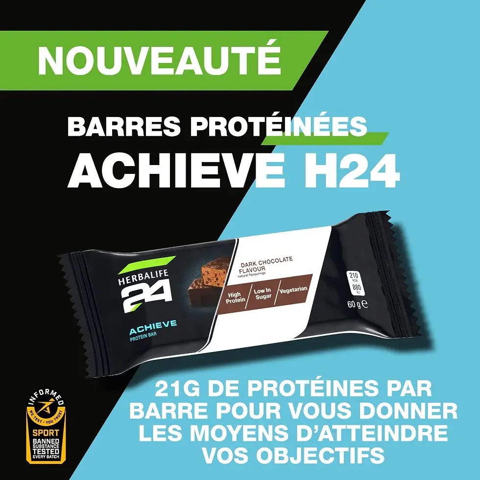 Barritas de proteína Achieve H24 sabor chocolate amargo 6 x 60g Chocolate