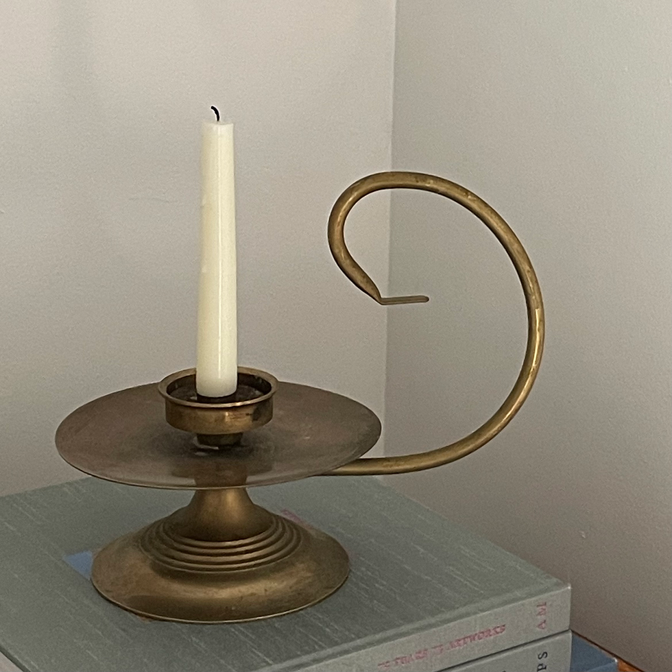 Thumbnail: Large Vintage Brass Chamberstick