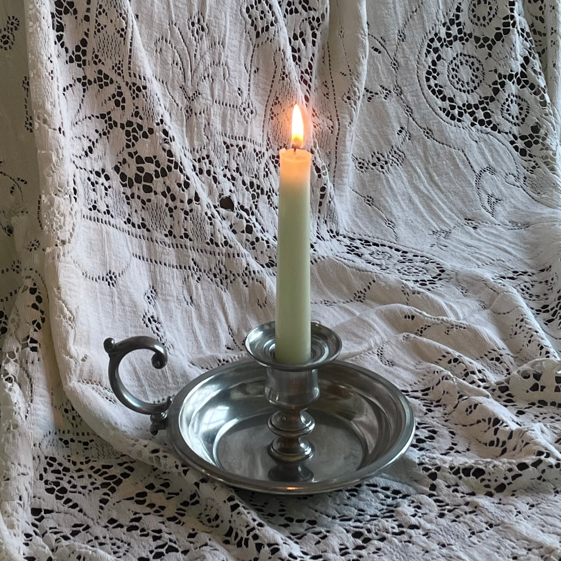 Vintage Pewter Candleholder