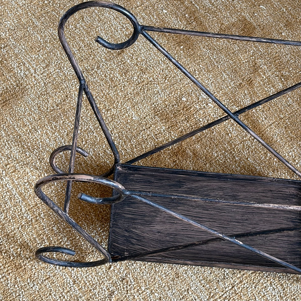 Thumbnail: Vintage Sculptural Magazine Basket