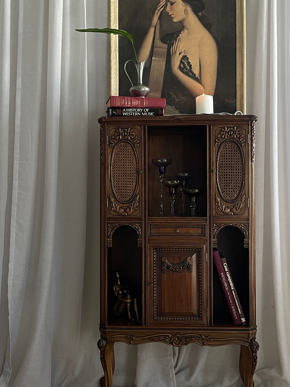 Rare 19th Century Sheet Music Cabinet