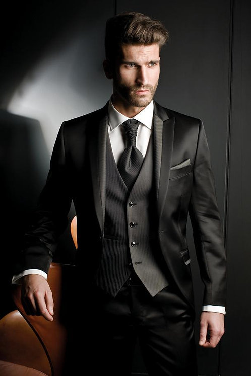 Traje negro para novio clearance