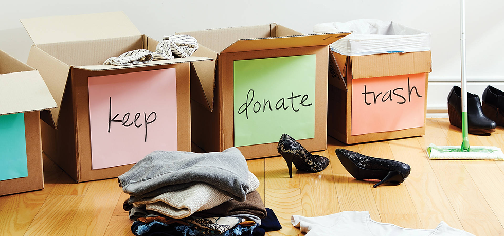 keep donate toss decluterring tips
