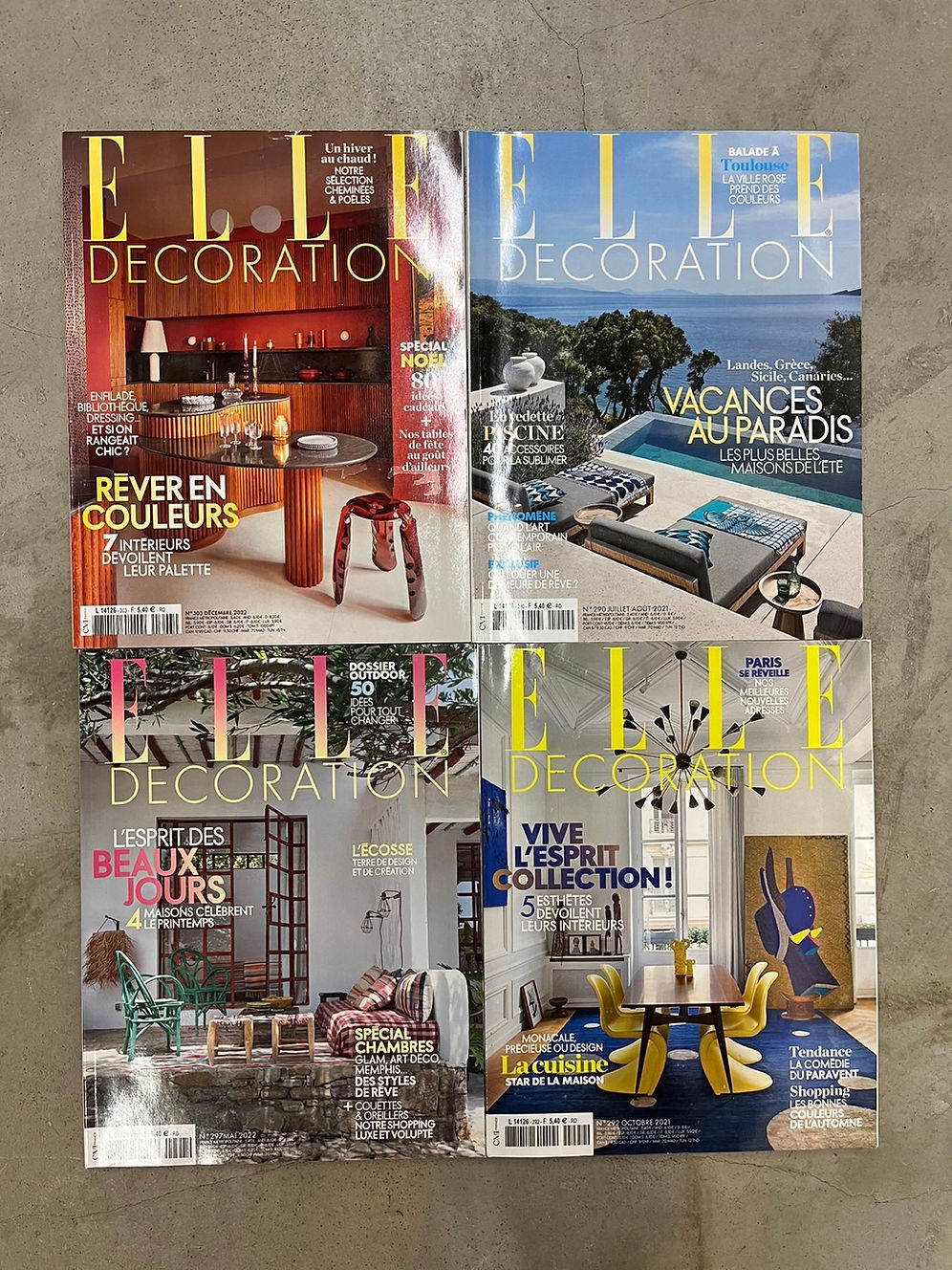 洋雑誌 ELLE DECORATION インテリア(A82) | 西村文生堂 ディスプレイ