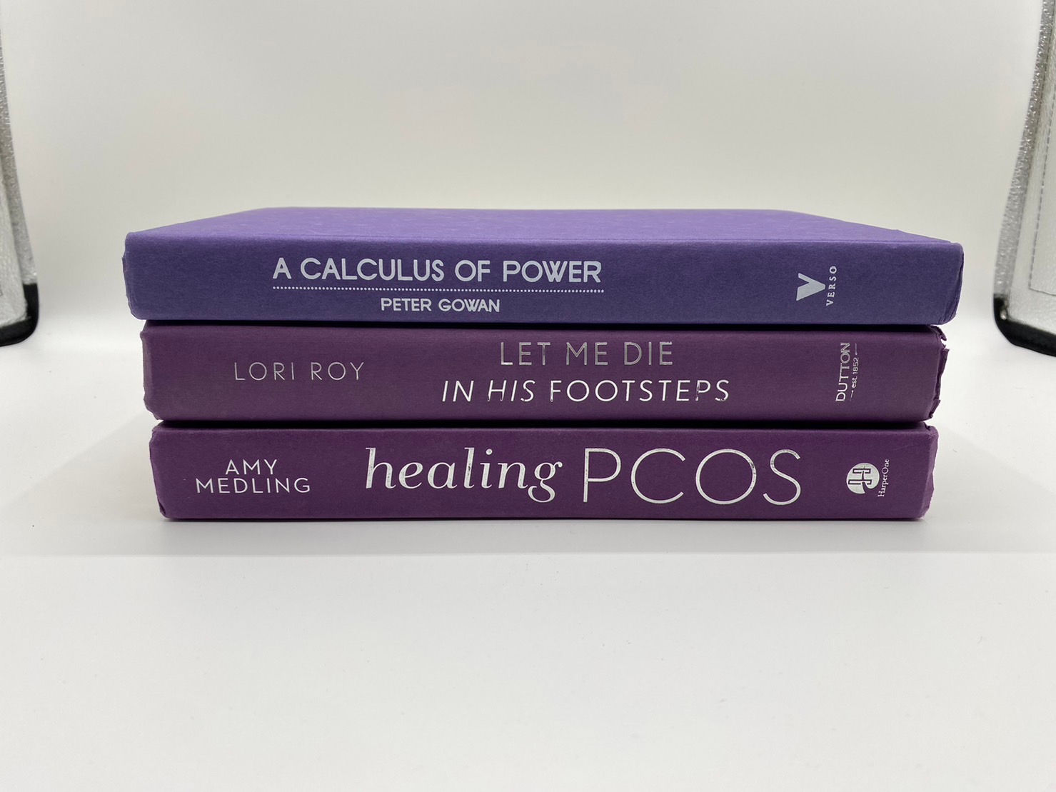 ディスプレイ洋書 パープル/紫色 3冊セット(A8)