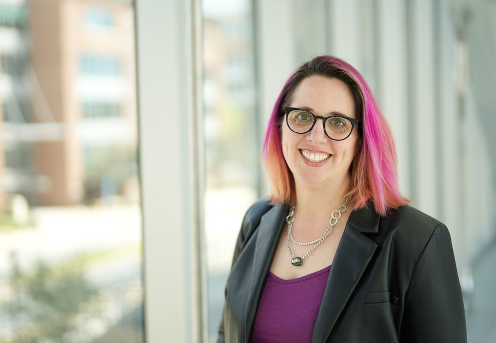 Jennifer Munson, an accomplished biomedical engineer who studies the biophysical setting of brain cancer, has been named director of the Fralin Biomedical Research Institute Cancer Research Center in Roanoke. Photo by Matt Chittum for Virginia Tech.