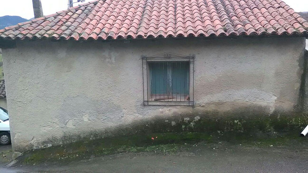 Fachada trasera. Estado inicial