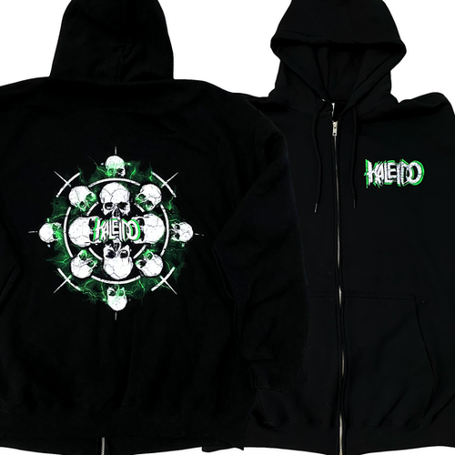 Green Skull Hoodie | Kaleido