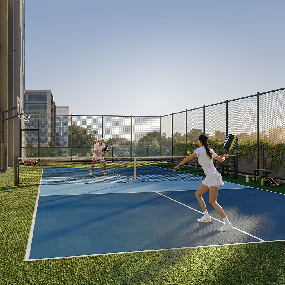 Parkside Residences by Finbar pickleball court