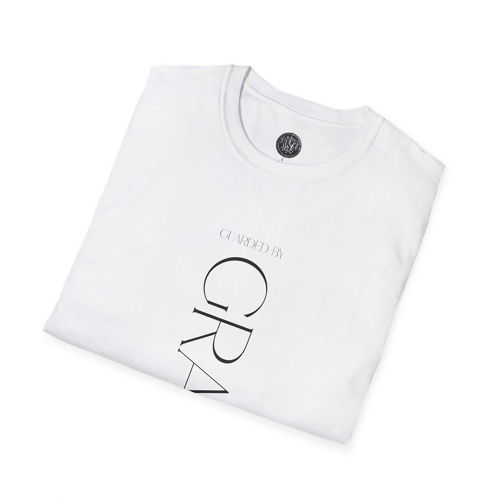 Thumbnail: Warriors Path black shirt with text “Guarded by Grace” design