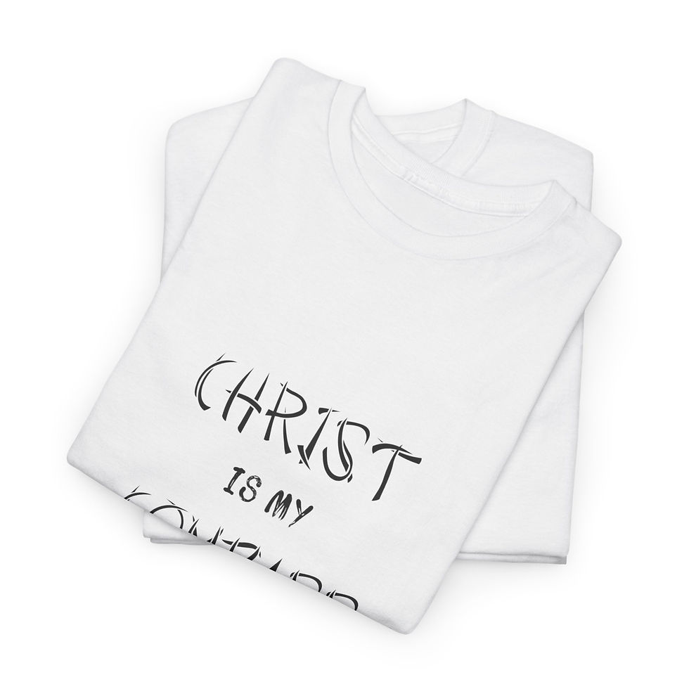 Thumbnail: Warriors Path black shirt with text “Christ Is My Compass” design