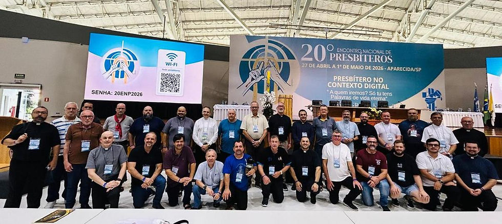 Padres da Diocese de Erexim participam do 20º Encontro Nacional de Presbíteros em Aparecida - SP