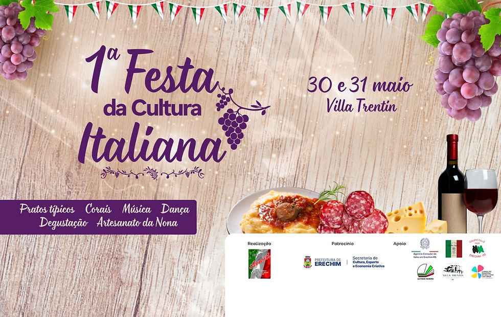 Vem aí a 1ª Festa da Cultura Italiana