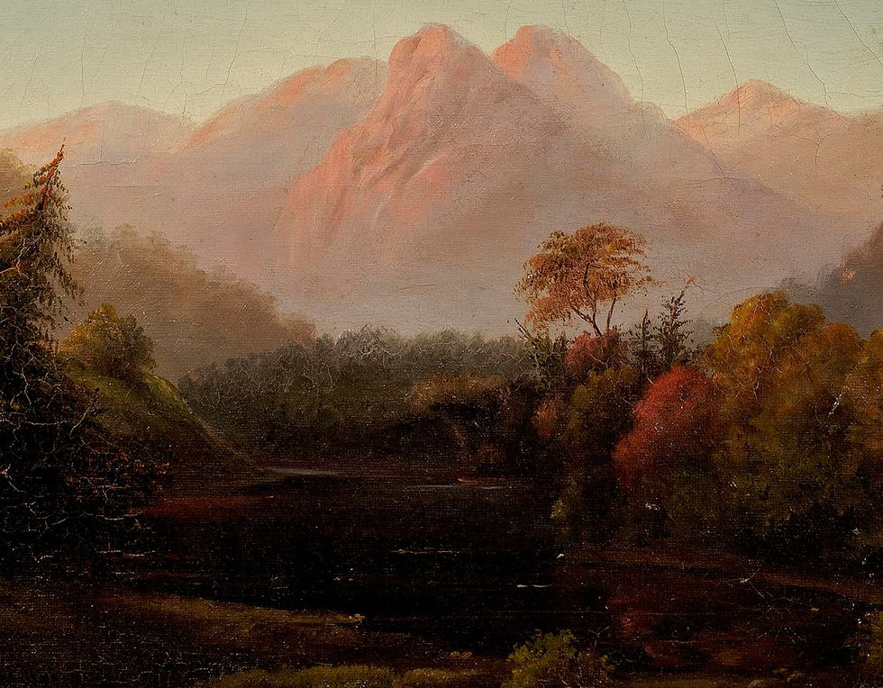 Miniaturbild: "Mountainous Landscape" Samuel L. Gerry Oil Painting on Canvas