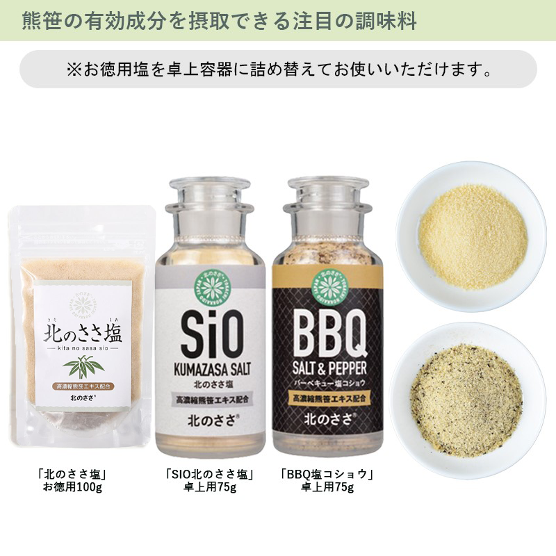 サムネイル： 【北のささ塩】袋 100g