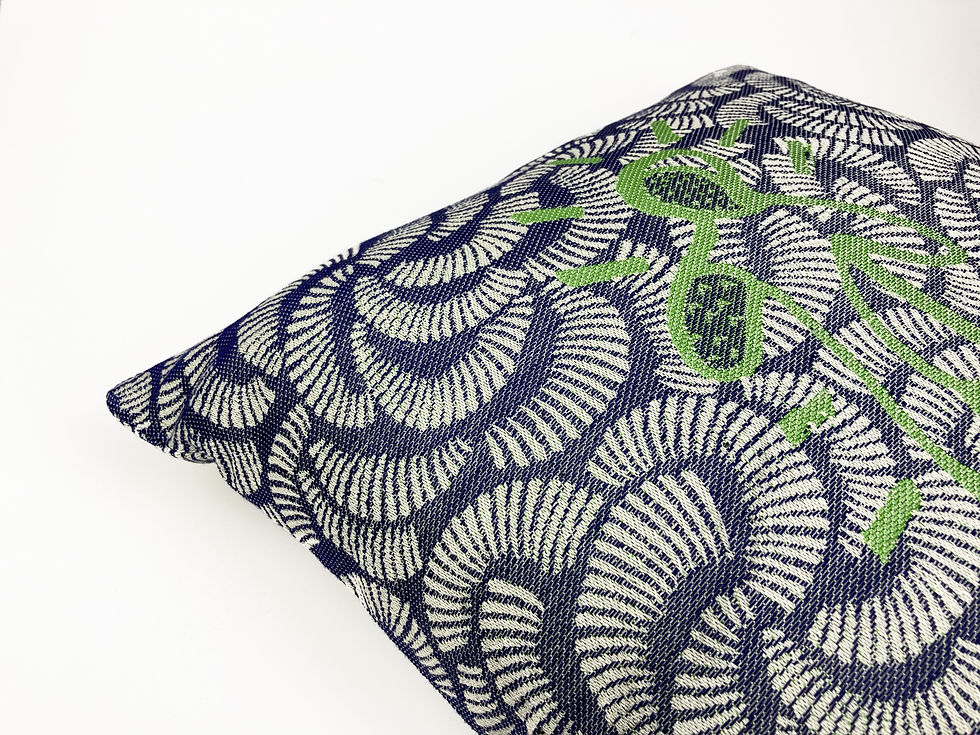 Thumbnail: OMINO WAVE CUSHION COVER blue