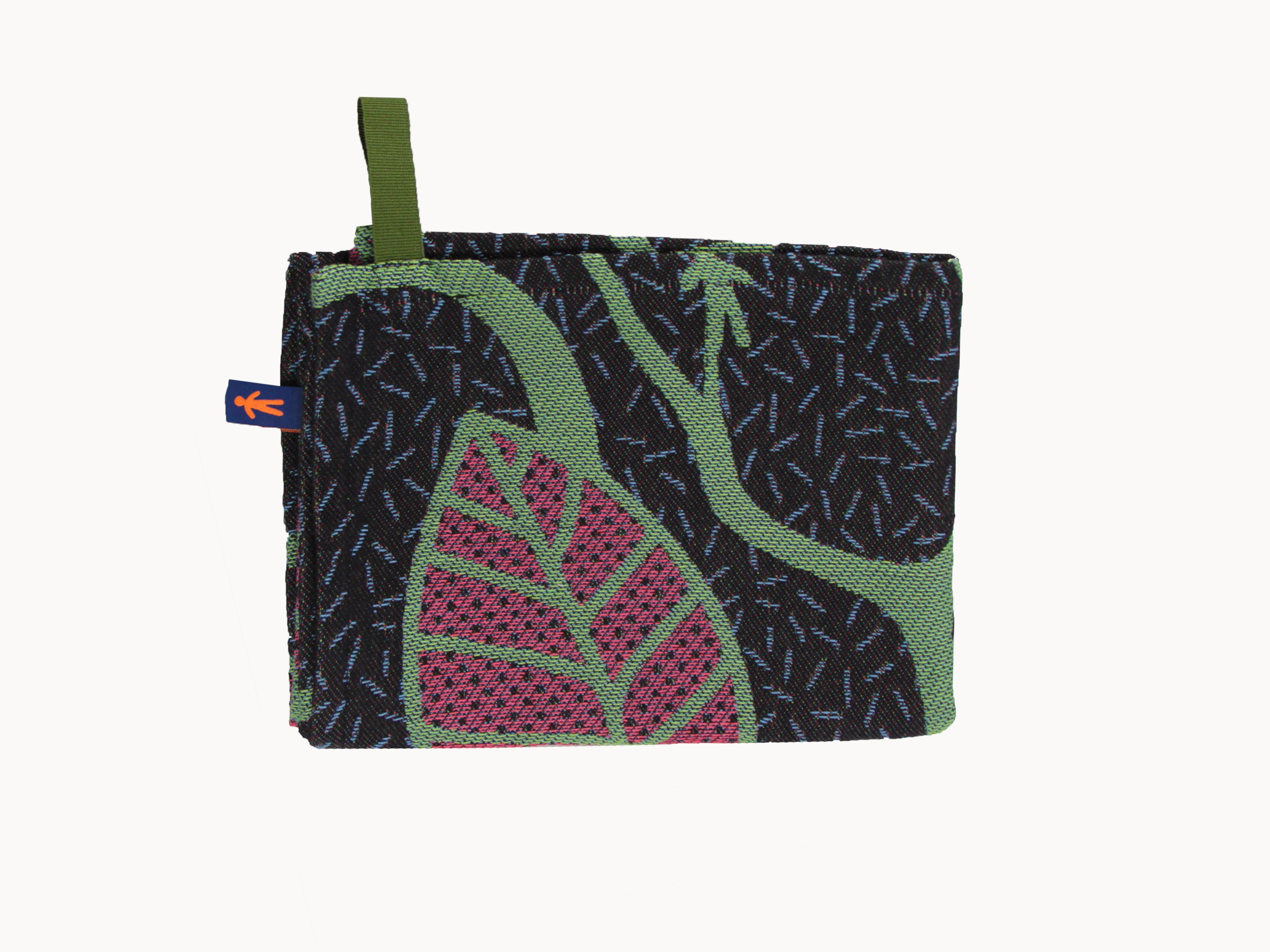 RAMAGE TEA TOWEL black & pink