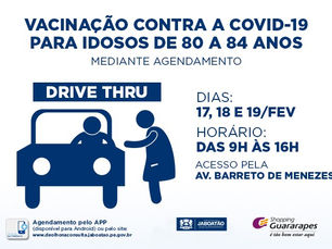 Campanha de imunização contra Covid-19 no Guararapes