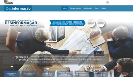 Página “Desinformação” traz esclarecimentos e orientações aos eleitores e interessados no tema