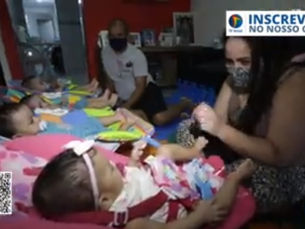 Casal de Jaboatão precisa de ajuda para manter quadrigêmeos