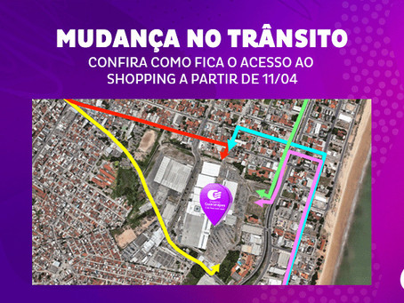 Confira as mudanças de trânsito nas vias que dão acesso ao Shopping