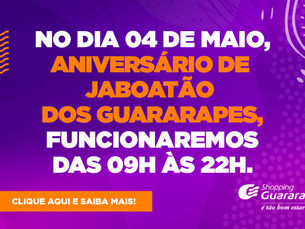 Guararapes funciona normalmente no dia 4 maio