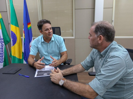 Anderson Ferreira recebe vice-prefeito de São Lourenço