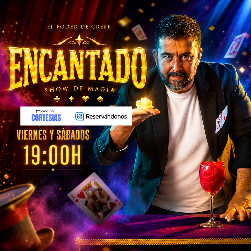 19:00 hrs | "Encantado" Jordi G. | Magia de Cerca CORTESÍAS RESERVANDONOS