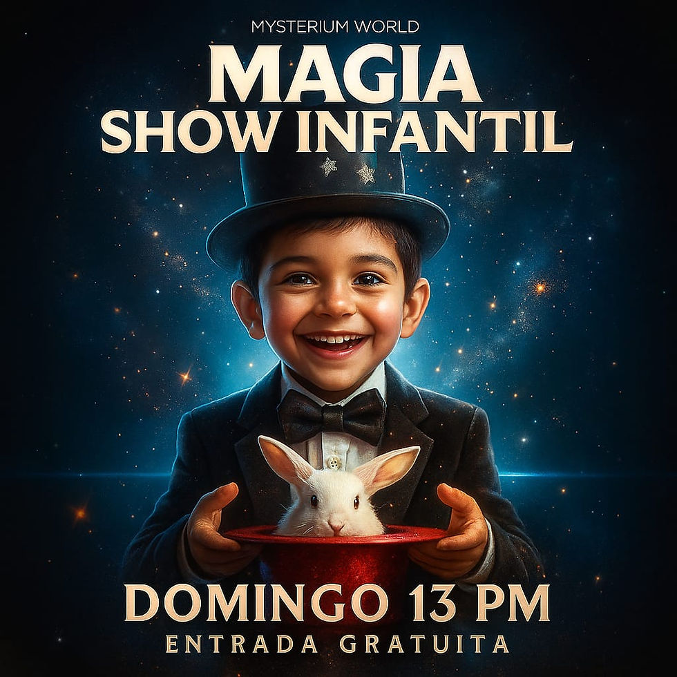 13:00 hrs | Open Magic KIDS  Aforo limitado, reserva solo si tienes disponibilidad    