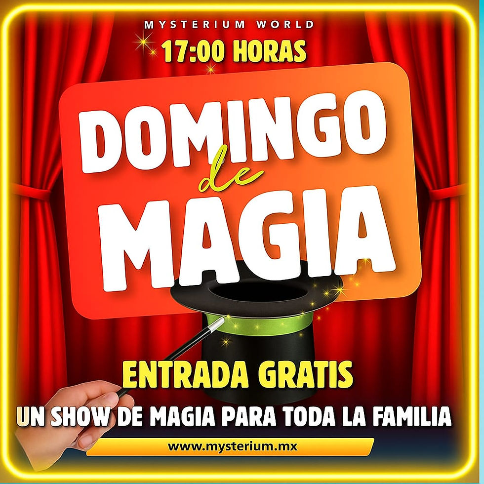 17:00 hrs | DOMINGO DE MAGIA Aforo limitado, reserva solo si tienes disponibilidad   