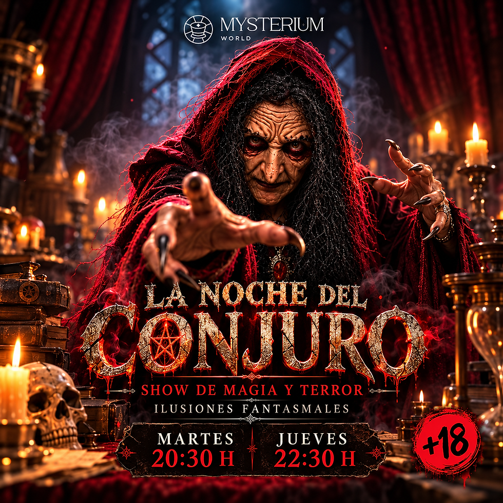 22:30 hrs | "La noche del Conjuro" | Show Mentalismo