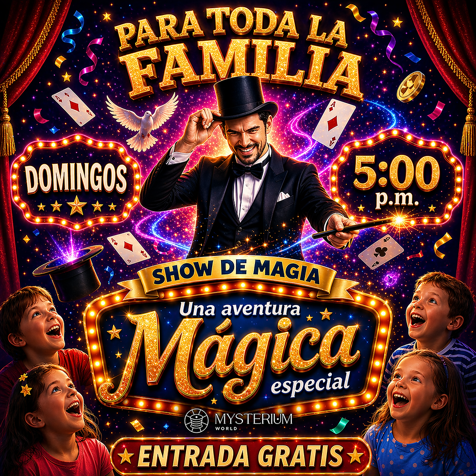 17:00 hrs | "FIESTA MÁGICA" Aforo limitado, reserva solo si tienes disponibilidad