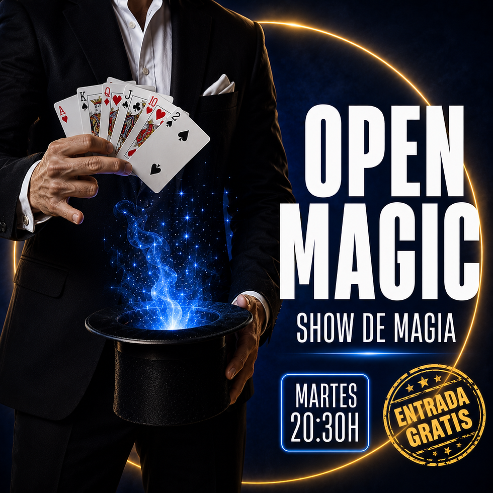 20:30 hrs | "OPEN MAGIC" Show de Magia y Humor