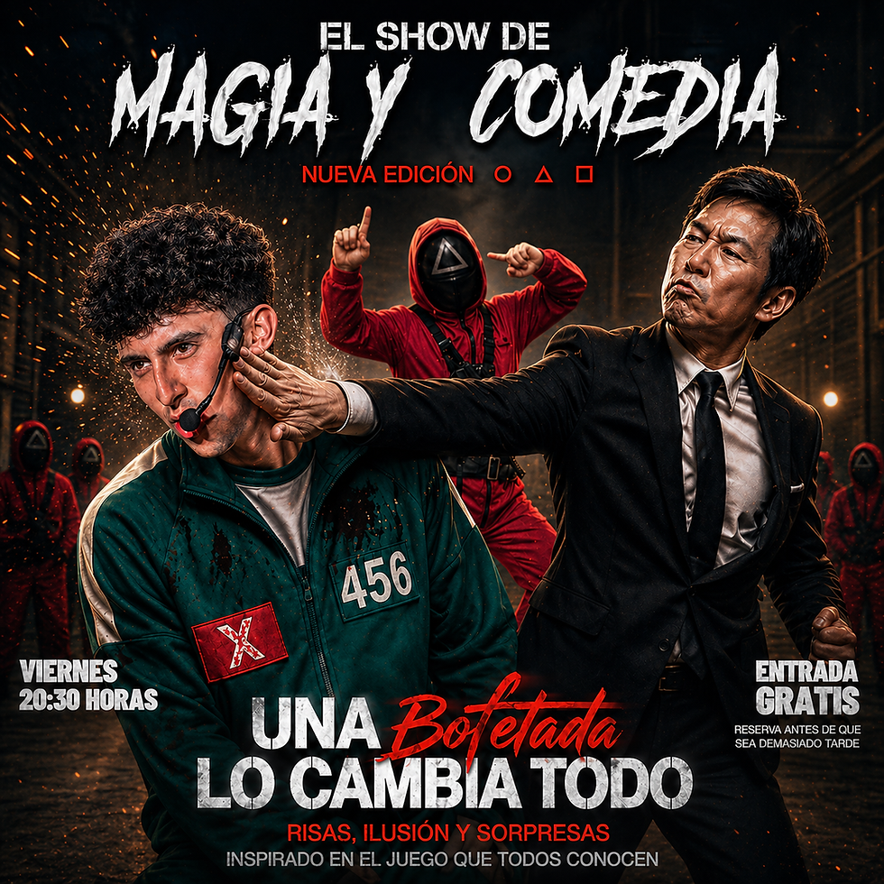 20:30 hrs | " EL SHOW DEL CALAMAR" Nueva Edición."Una bofetada lo cambia todo"